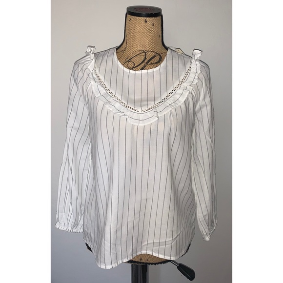 NWT Madewell Ruffle-Yoke Prairie Top - Picture 5 of 6